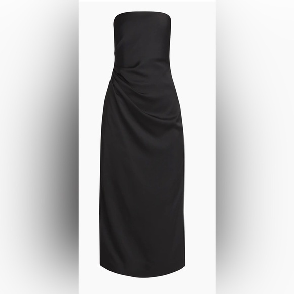 NWT Derek Lam 10 Crosby Harriet Strapless Midi Black Dress , size 4 - Picture 10 of 15